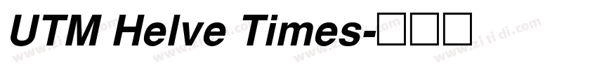 UTM Helve Times字体转换